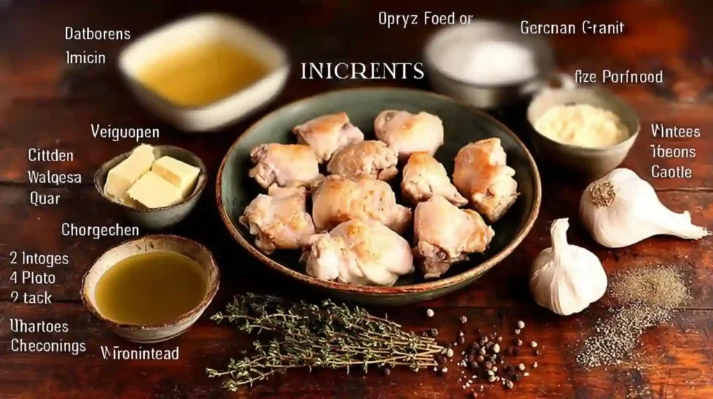 Ingredients for one pan boneless skinless chicken thigh recipes